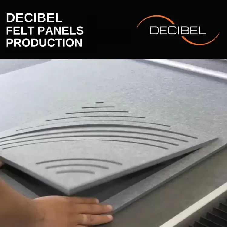 DECIBEL a început producția de panouri acustice din pâslă PET reciclate 