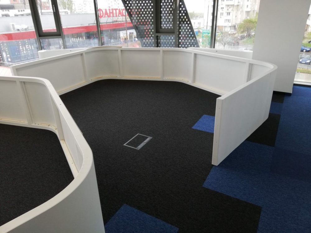 Tratament acustic personalizat al unui birou IT open-space