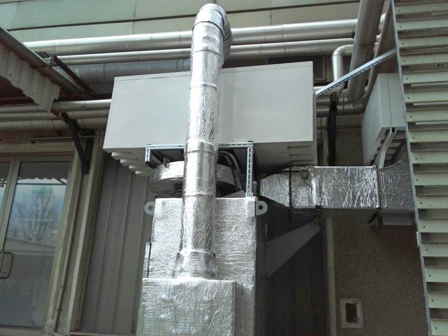 Izolare fonica a unui sistem de ventilatie, Alkaloid Skopje