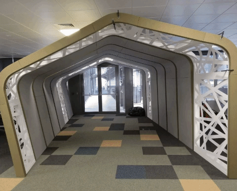 Tratament acustic personalizat al unui birou IT open-space