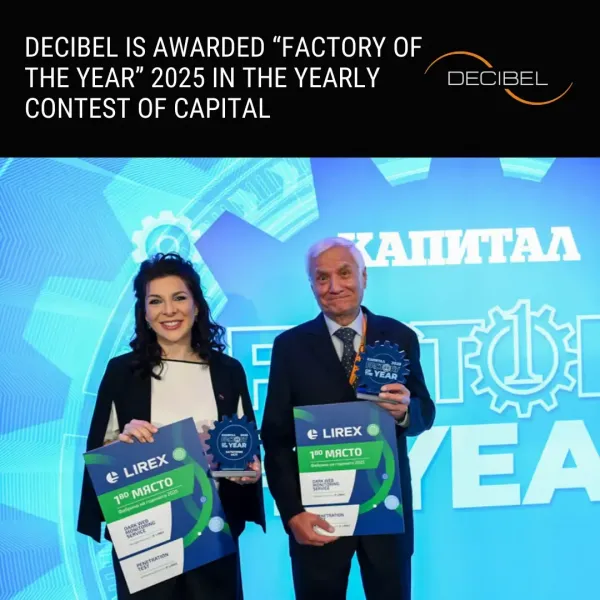 DECIBEL desemnată Fabrica Anului 2025 de către Capital