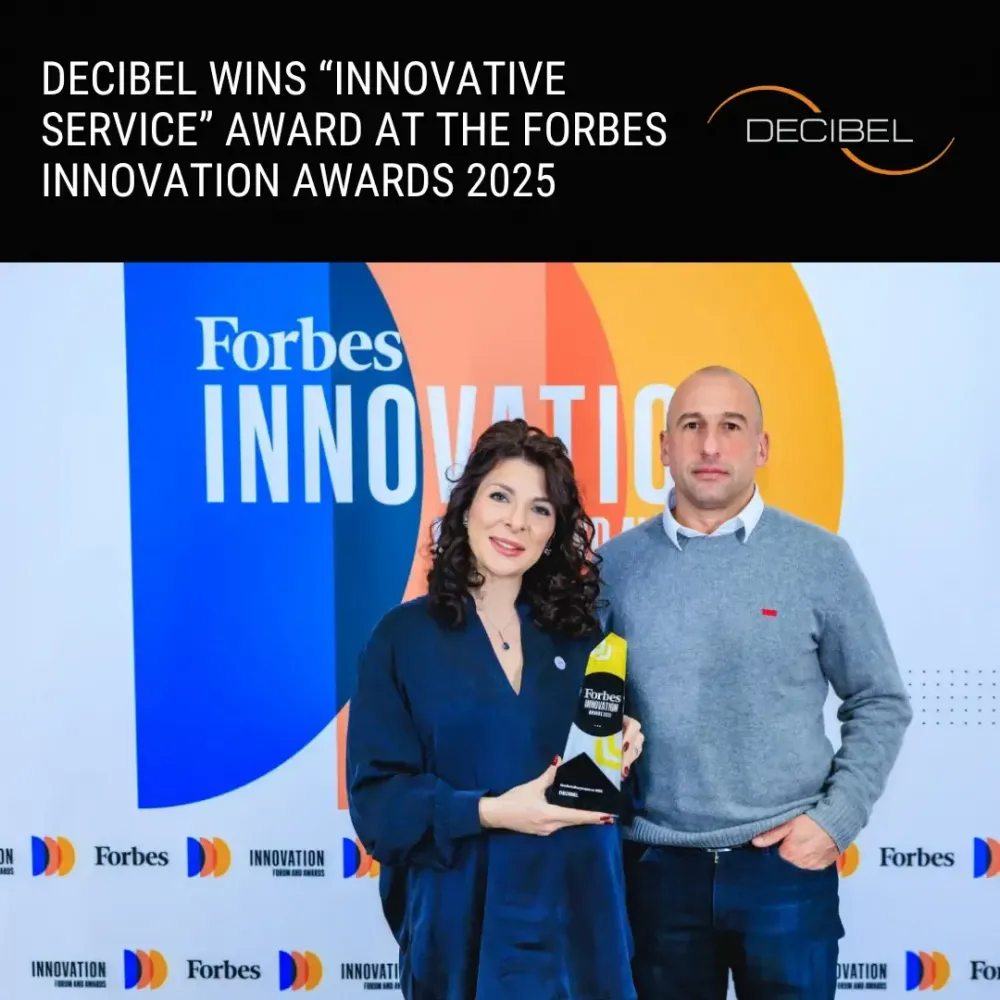 DECIBEL câștigă la categoria Servicii inovatoare la Premiile Forbes pentru Inovație 2025