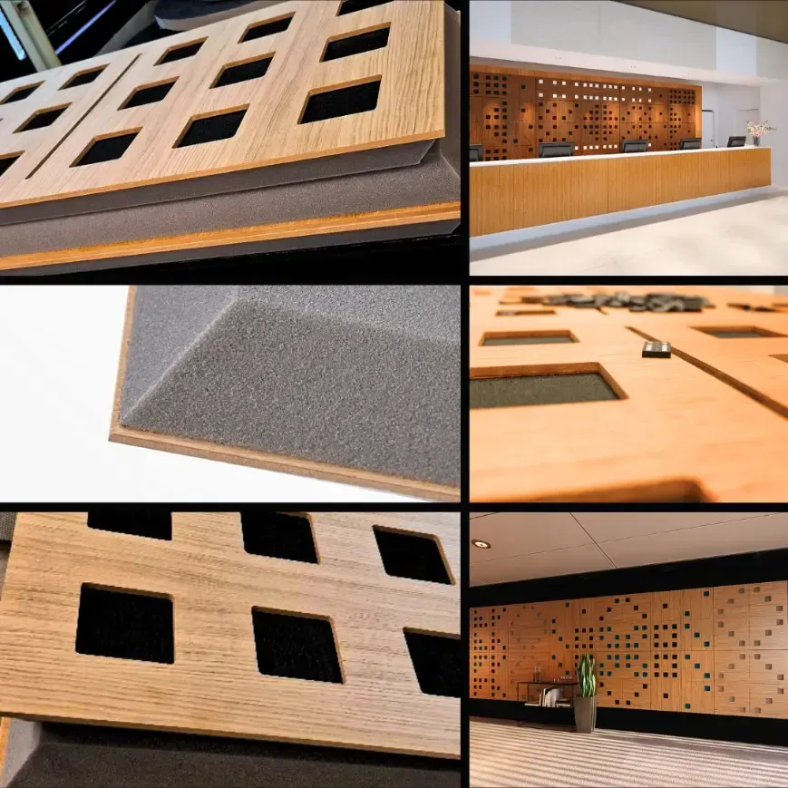 DOMINO™ - Panou acustic din lemn și material textil