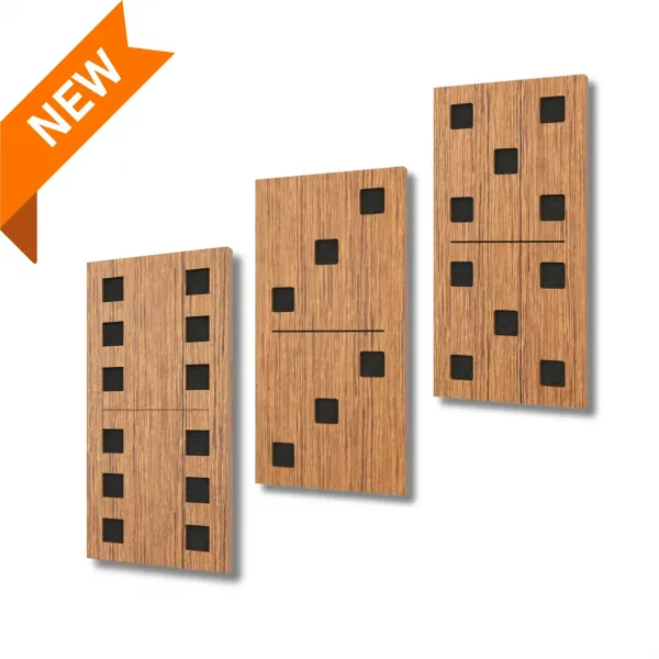 DOMINO™ - Panou acustic din lemn și material textil