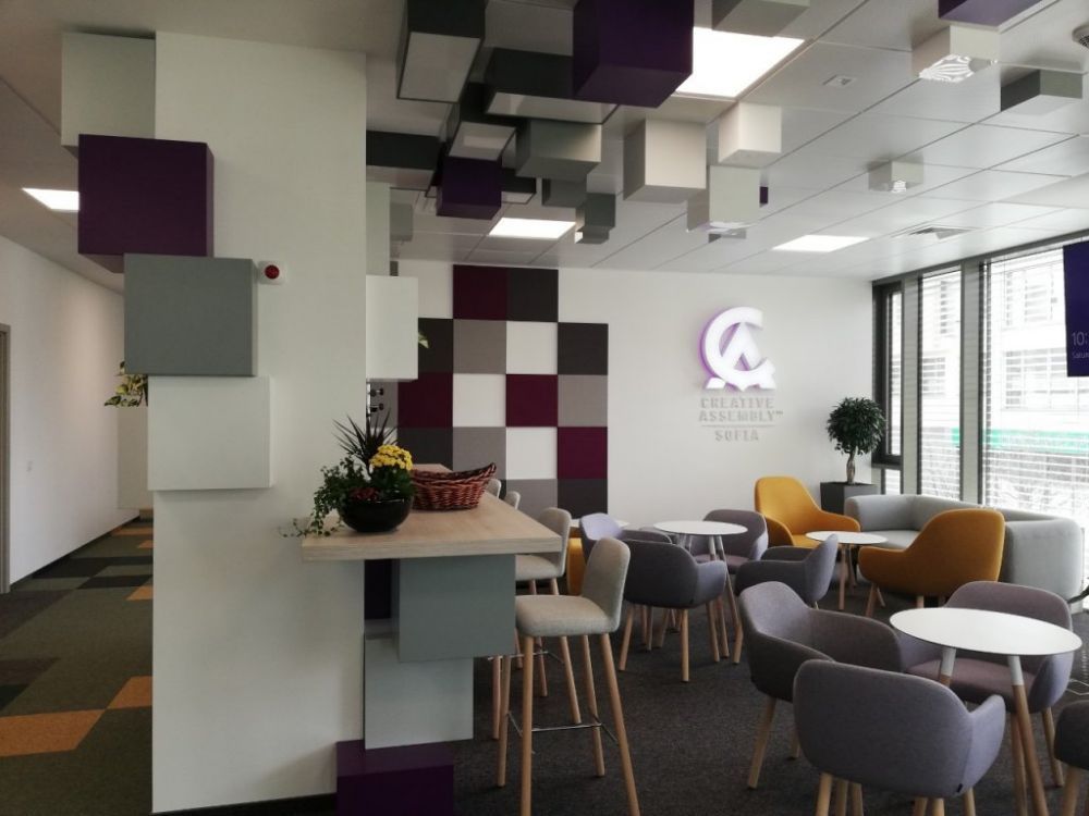 Tratament acustic personalizat al unui birou IT open-space