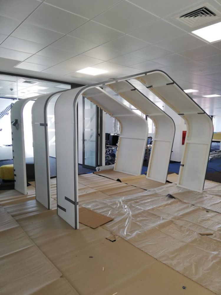 Tratament acustic personalizat al unui birou IT open-space