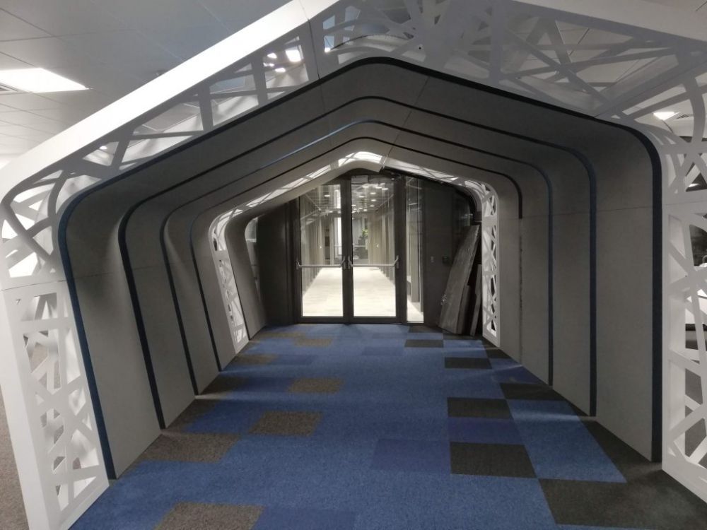 Tratament acustic personalizat al unui birou IT open-space