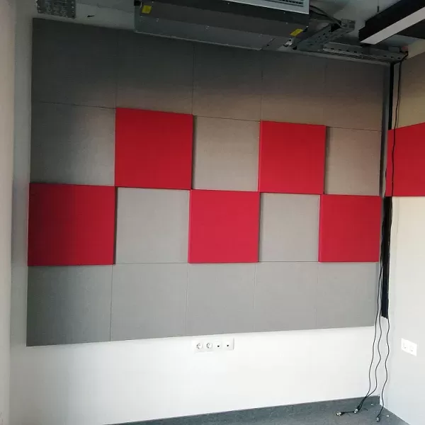 Instalare panouri acustice într-un studio radio celebru