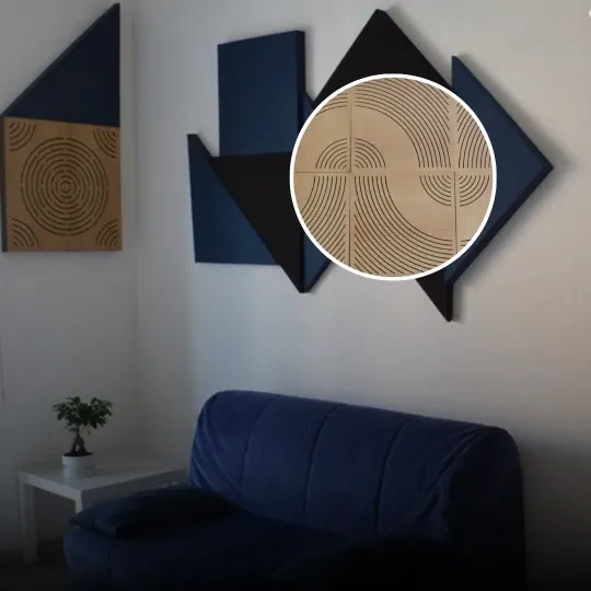 Panouri acustice instalate la showroom-ul VED ACUSTICA, Roma