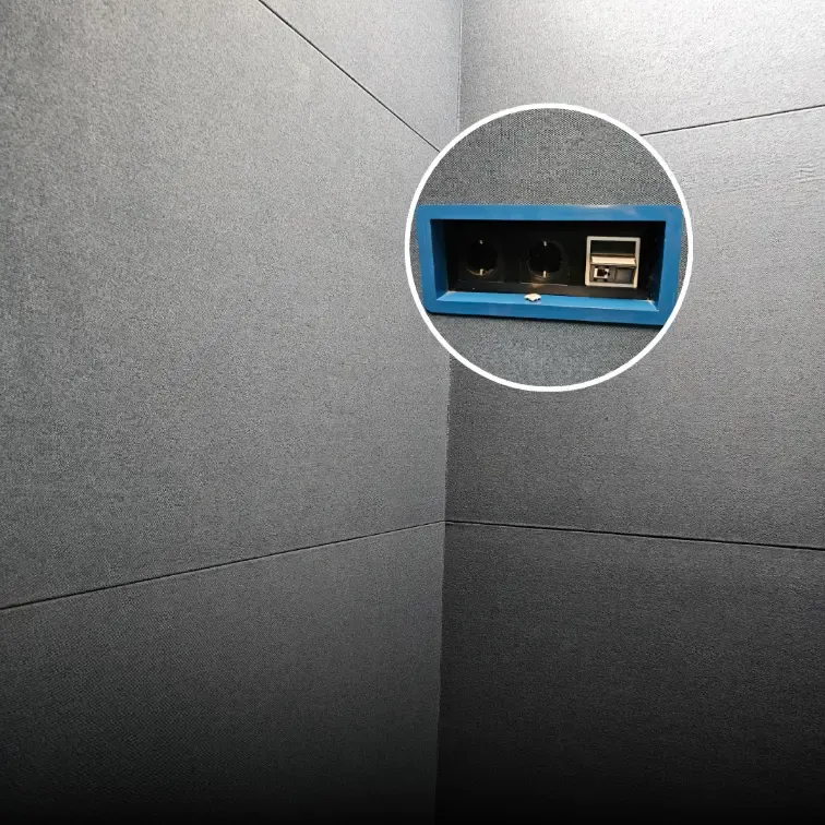 Tratament acustic pentru cabine telefonice de birou