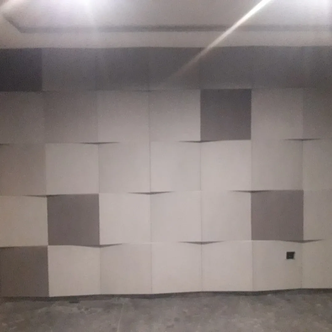 Tratament acustic Home Cinema cu panouri textile și fetru