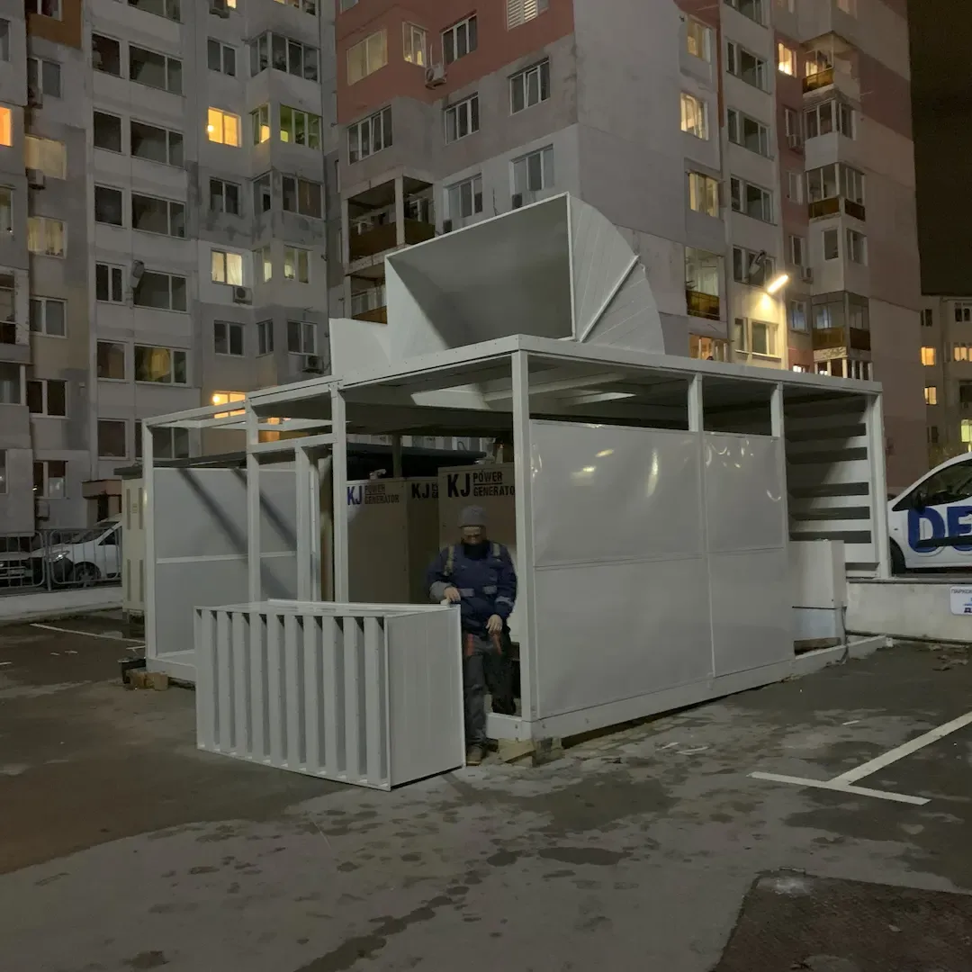 Izolare fonică a generatoarelor diesel pentru un sediu bancar în Varna