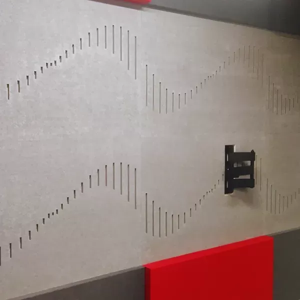 Instalare panouri acustice într-un studio radio celebru