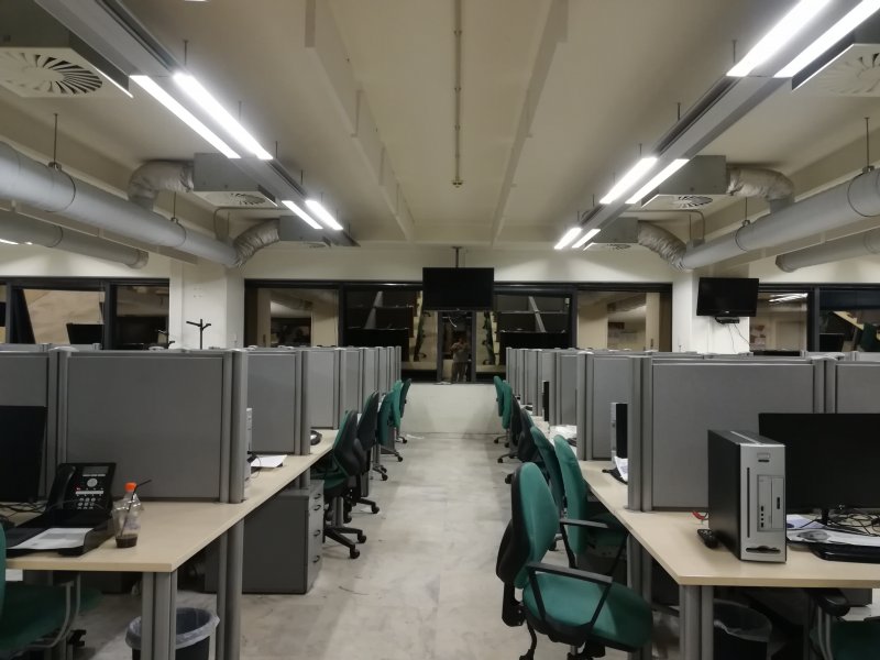 Ecrane acustice pentru birouri la sediul Forthnet, Atena