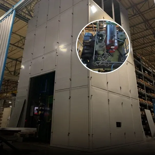 Cabina de izolare fonica pentru presa de perforare Miba, Slovakia
