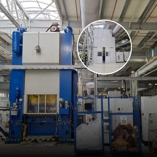 Izolare fonică industrială a unei prese zgomotoase la Miba Steeltec