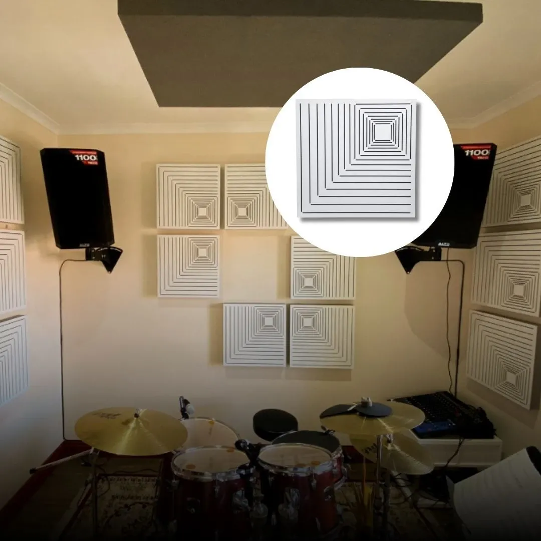 Tratament acustic pentru o cameră de tobe