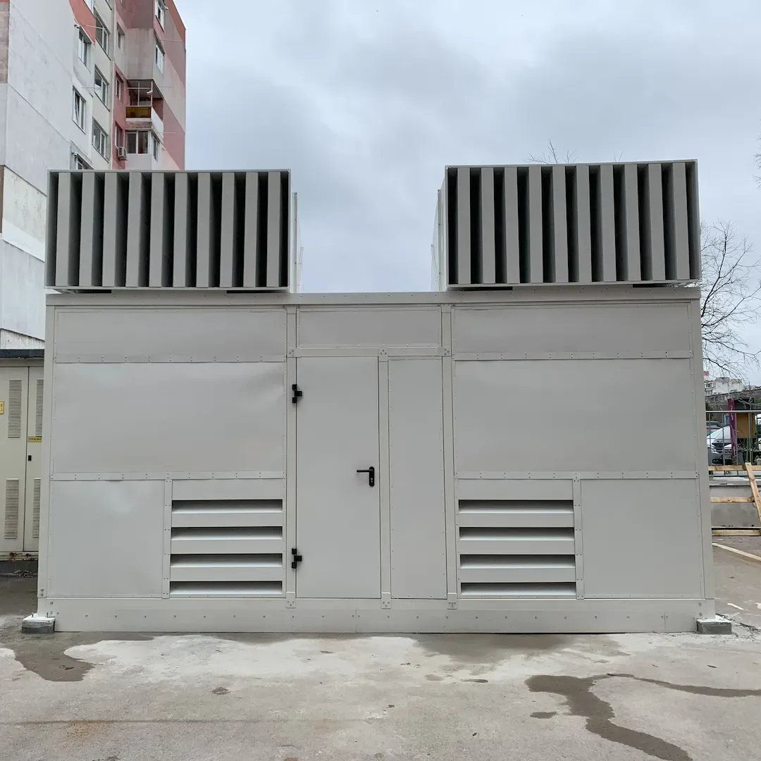 Izolare fonică a generatoarelor diesel pentru un sediu bancar în Varna