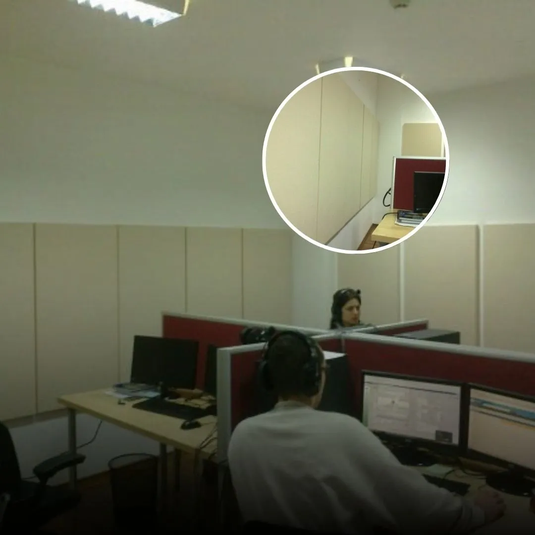 Tratament acustic pentru claritate și confort în centrul de apeluri