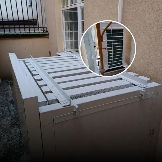 Răcitor exterior cu izolare fonică la Muzeul Sportului Croat